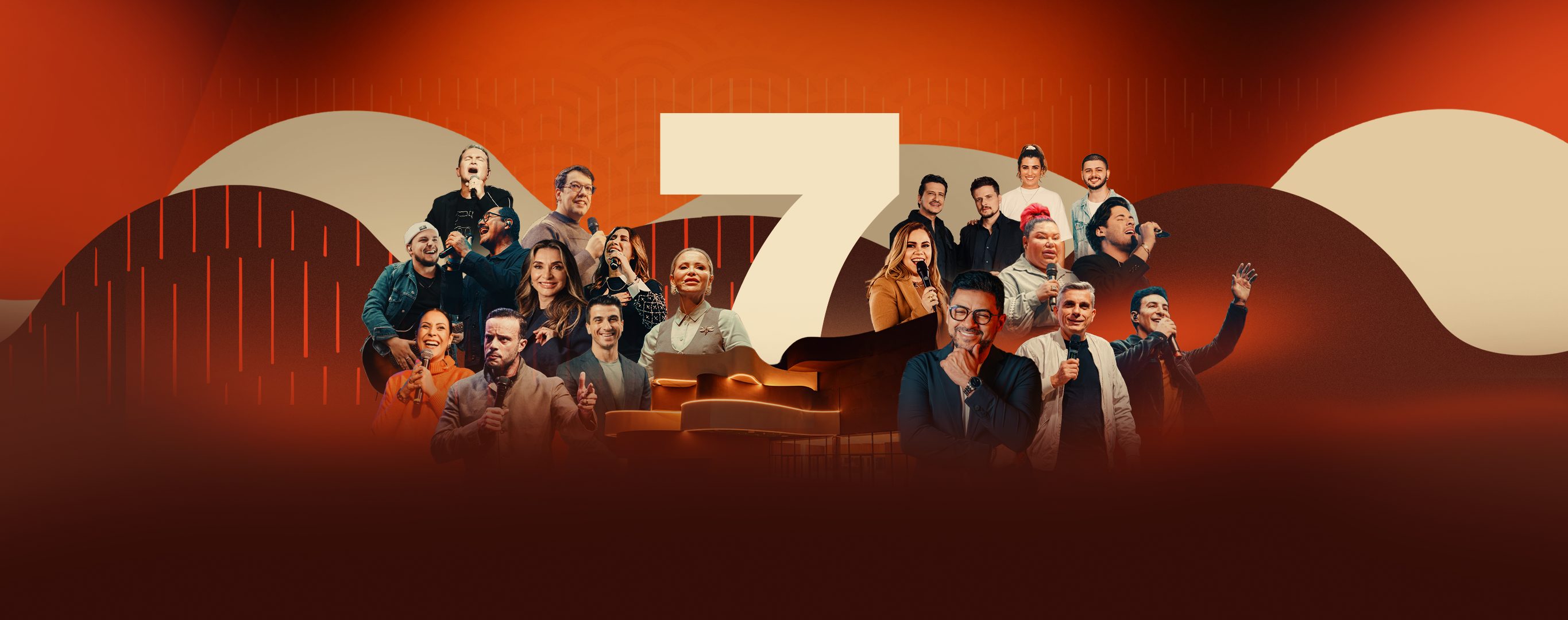 Ministros e cantores convidados da programação de inauguração da Sete Church